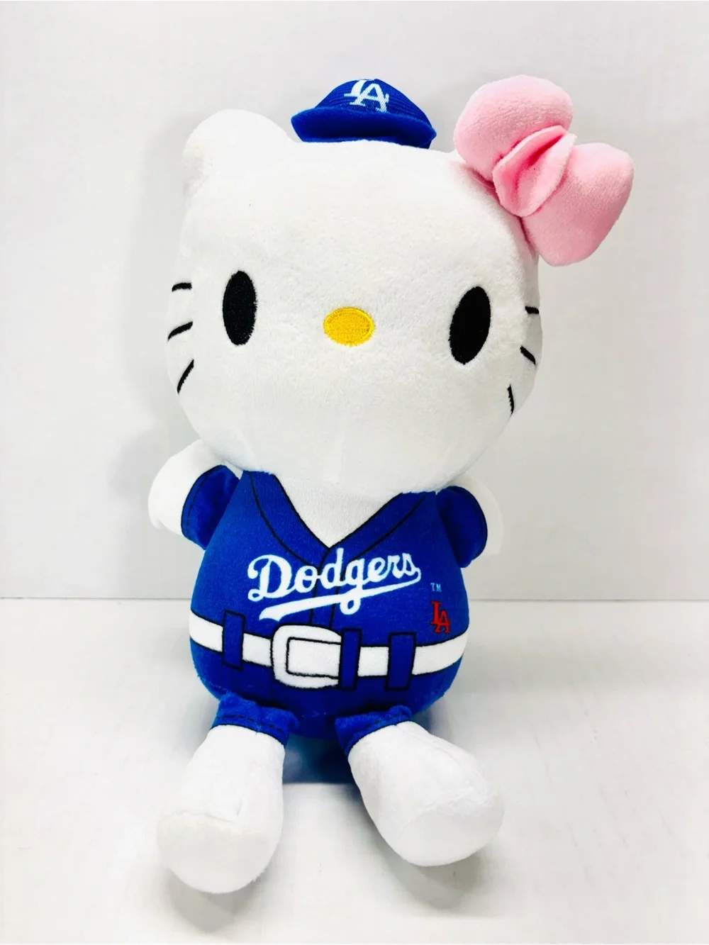 Hello Kitty Dodgers Plush Doll 11” With Suction Cup On Back Of Head